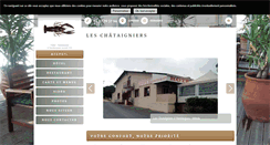 Desktop Screenshot of hotel-leschataigniers.fr